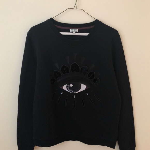 Kenzo Sweaters - AUTHENTIC Kenzo Black Embroidered Eye Sweater